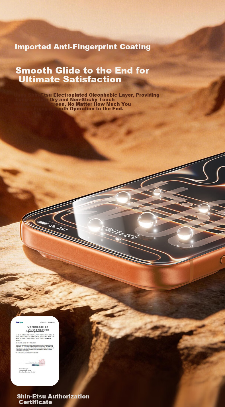 Baseus Gold Label Corning Film Pro [3D Hot Bending Full Coverage + AR Anti-Reflective] for iPhone 16 Pro Max Tempered Glass Screen Protector Dust-Free Warehouse Protective Film 12