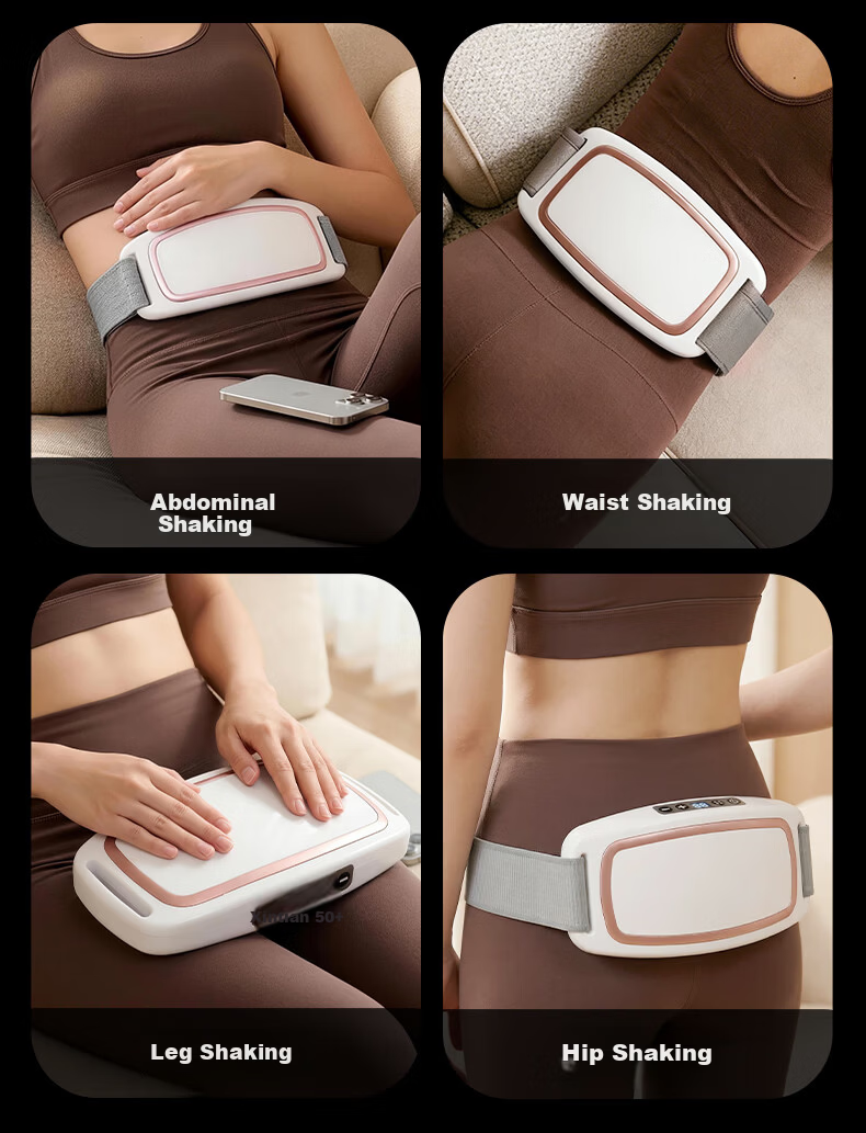 HOT KNEE Fat Burning Shaking Slimming Machine Lazy Fitness Weight Loss Massager Waist Belt Fat Burning Shaping Device 21