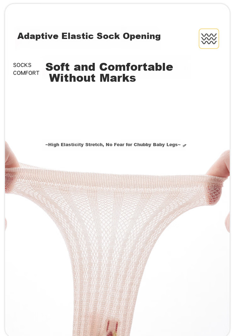 JOYNCLEON Baby Long Tube Socks Summer Thin Over-the-Knee Anti-Mosquito Socks for Spring and Summer Jyf210893 6