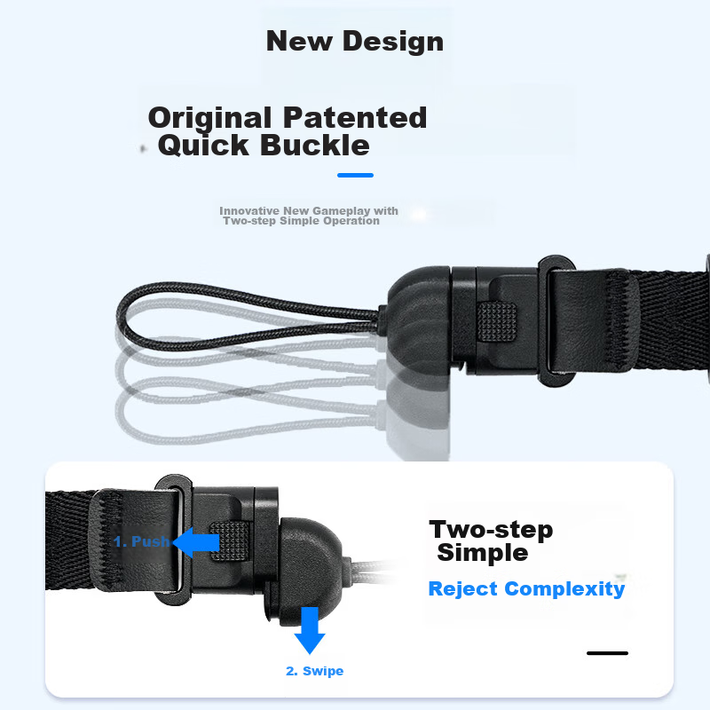 JJC Camera Shoulder Strap, Strap, Lanyard, Quick-Release for DSLR Cameras, Can Be Worn Over Neck Or Crossbody, Suitable for Canon, Nikon, Sony, Fuji (Random Old Or New Version)