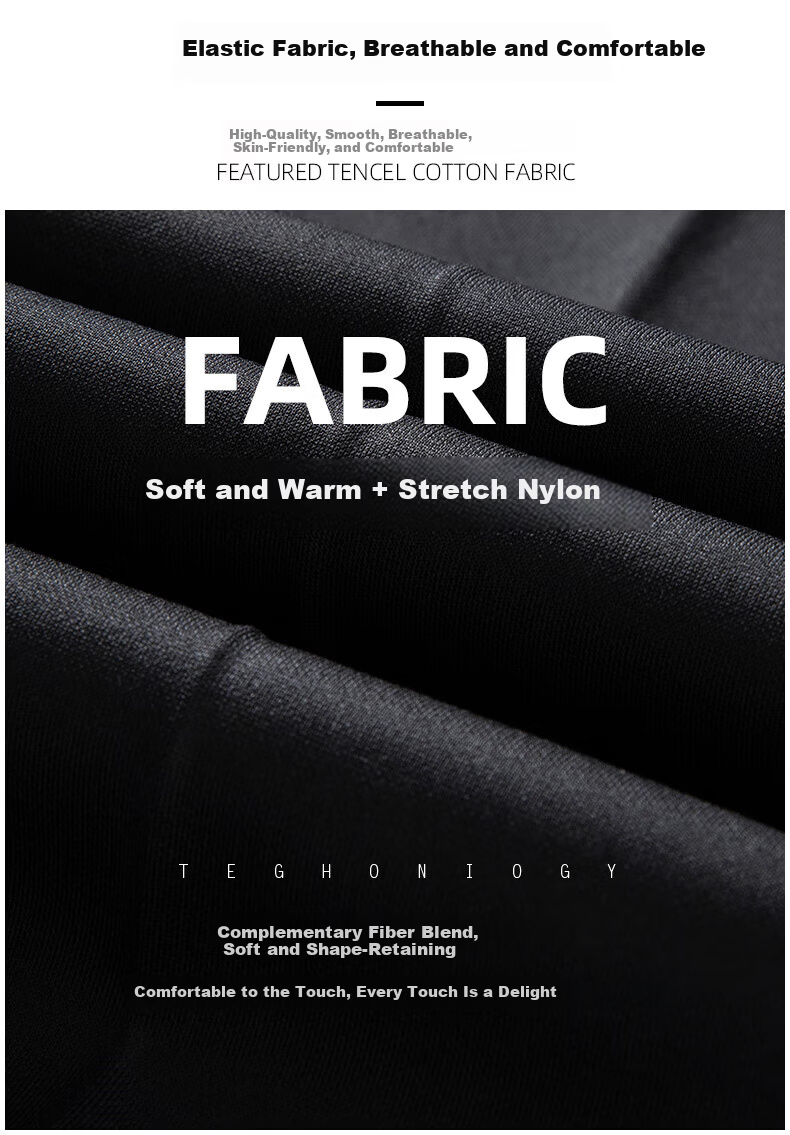 ROMON Fleece-Lined Thickened Wrinkle-Resistant Non-Iron Men's Stretch Work Pants Business Suit Straight-Leg Casual Pants for Dad 3