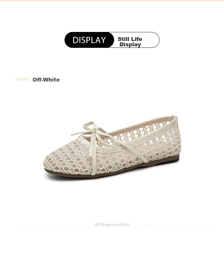 DAPHNE Mary Jane Women's Mesh Woven Soft Sole Flat Comfortable Breathable Sandals Silver Size 36 10