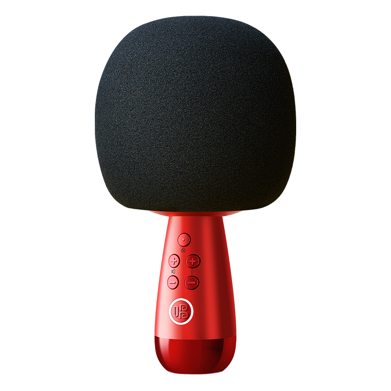 Changba Xiaojuandan G2 Wireless Karaoke Mobile Microphone, Home Speaker with Built-In Sound Card, Wireless Bluetooth AI Speaker, for Home And Outdoor KTV Use, Birthday Gift, Bright Red Color