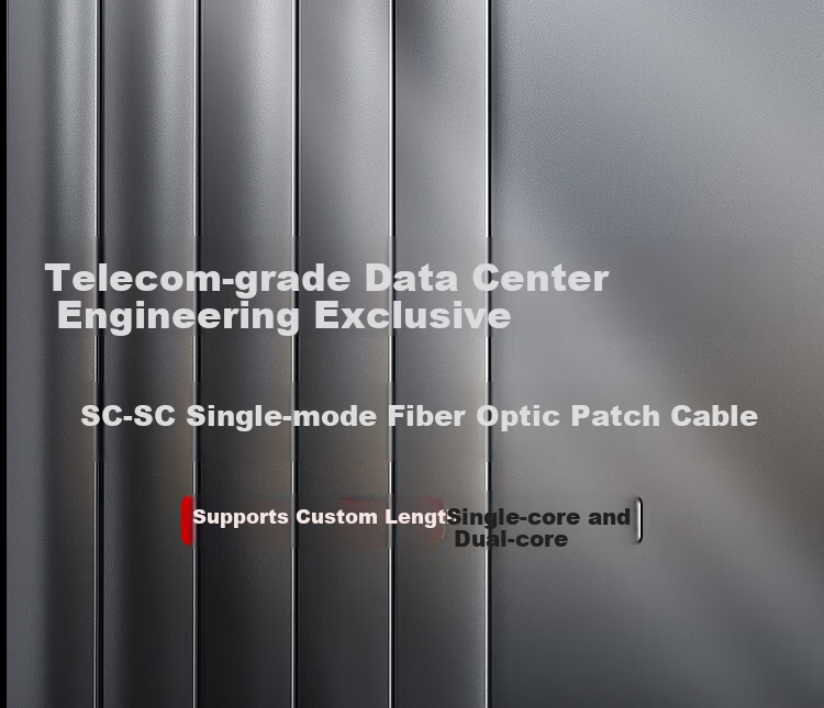 AMPCOM Fiber Optic Patch Cable Telecom Grade Single-mode Single Core 2.0mm SC-SC 9/125μm FTTH Fiber Optic Cable for Optical Transceiver 2 Meters ASM2SC1202 1