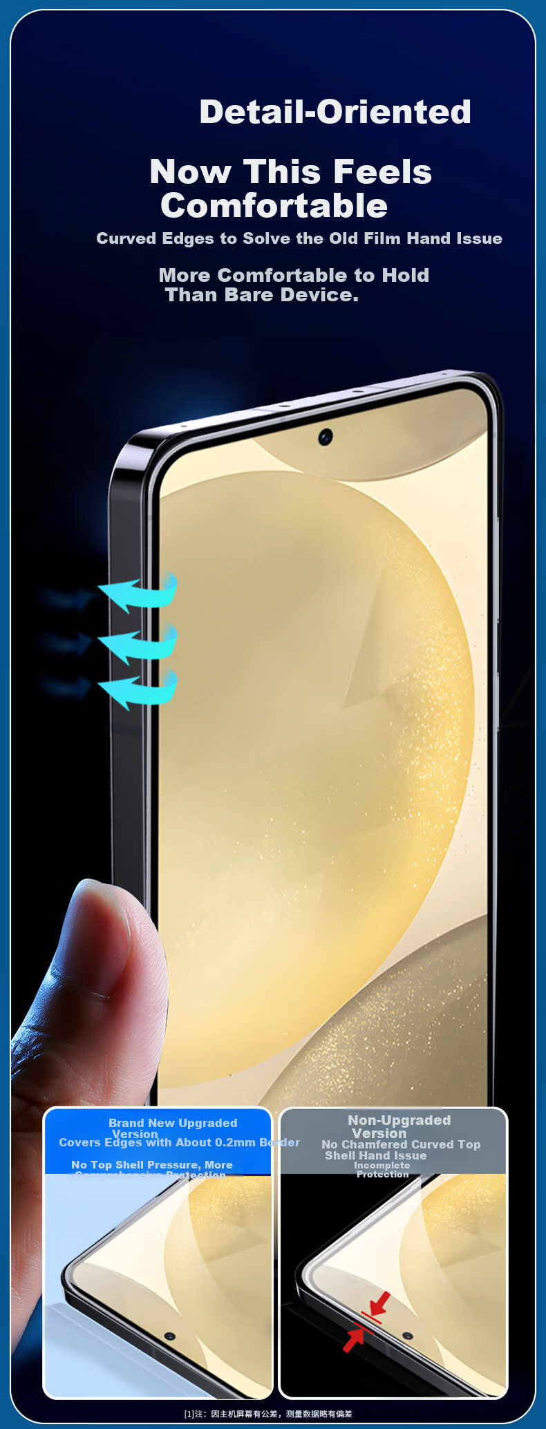 Langling [Damage Compensation] Tempered Glass Screen Protector for Samsung Galaxy S23, High-Definition Dust-Free Installation, Electroplated Anti-Fingerprint Full-Screen Protection Film 3
