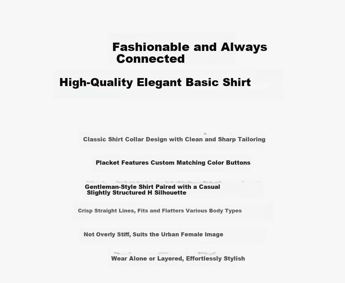 Chushen Spring Autumn Long Sleeve Shirt Women Professional Casual Commuter Lapel Versatile White Shirt S13JC2998 2
