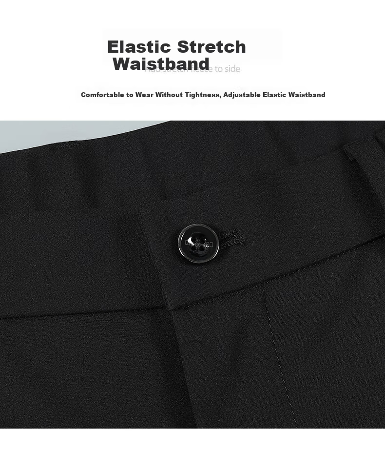 YAYA Men's 90% Goose Down Insulated Winter Suit Pants Thick Fleece Lined Straight Leg Trousers 9