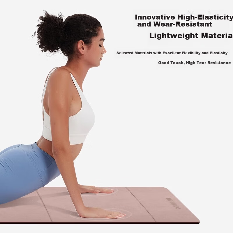Neumee Foldable Portable Yoga Mat Non-Slip Shock Absorption Silent Eco-Friendly Home Mat Pink Sports Mat Gift for Women