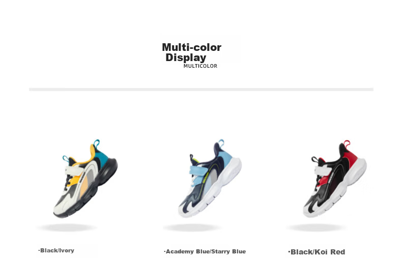 QIAODAN Boys' Cotton Shoes Children's Running Shoes Winter Toddler Velcro Sports Shoes Black/Ivory Size 33 9