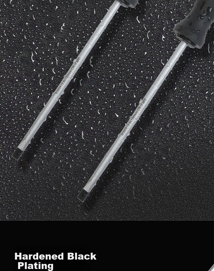 SHEFFIELD Dual-Color Handle Parallel Flathead Screwdriver 2.0×50mm S056401 8
