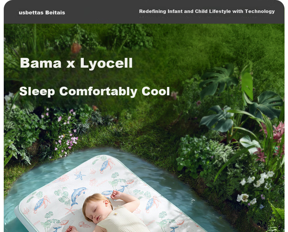 Betis Baby Cooling Mat A-Class Ramie Cooling Pad for Babies Children's Kindergarten Nap Bed Mat Holiday Garden 100*56cm 5