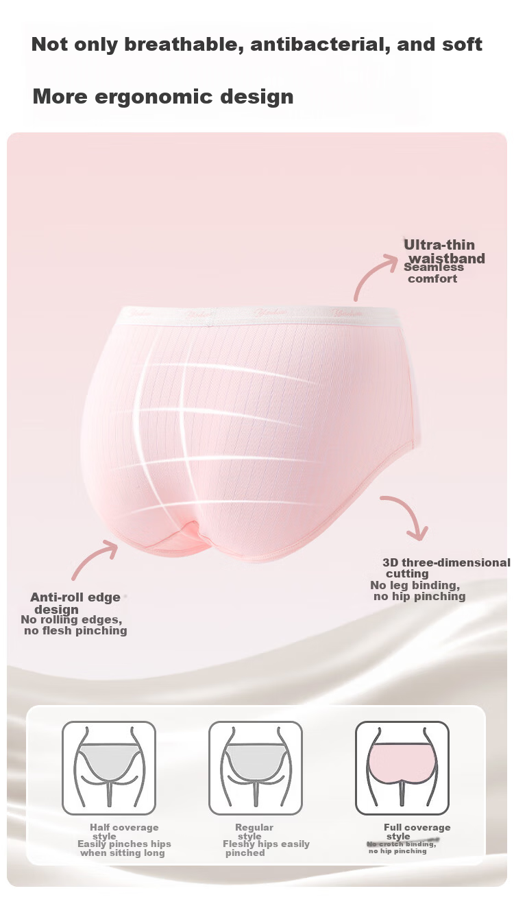 YEEHOO 7A Antibacterial Moisture-Wicking Unidirectional Teen Cotton Gusset Underwear for Adolescents 12-16 Years 5