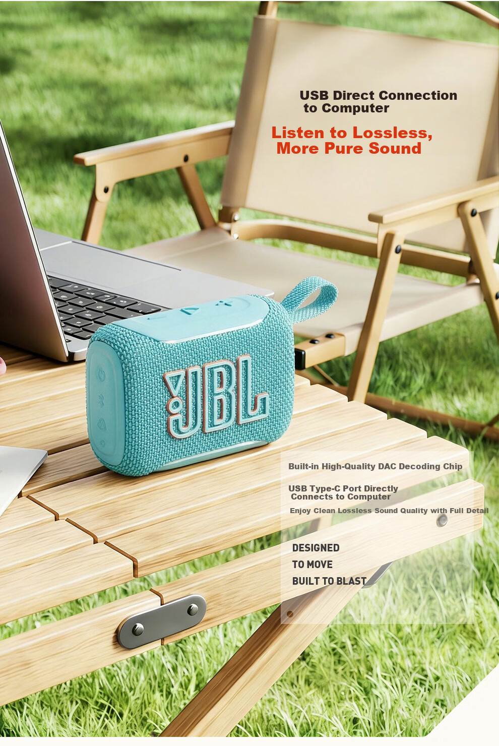 JBL GO5 Music Brick 5th Gen Bluetooth Speaker Outdoor Portable Speaker Ambient Light Speaker GO4 Upgrade Small Gift Speaker Cloisonné 9