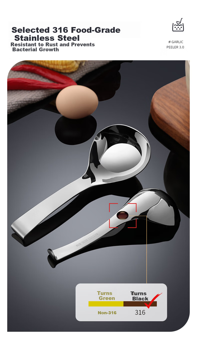 Newair 316 Stainless Steel Soup Ladle Food Grade Deep Short Handle Large Thickened Porridge Spoon 9