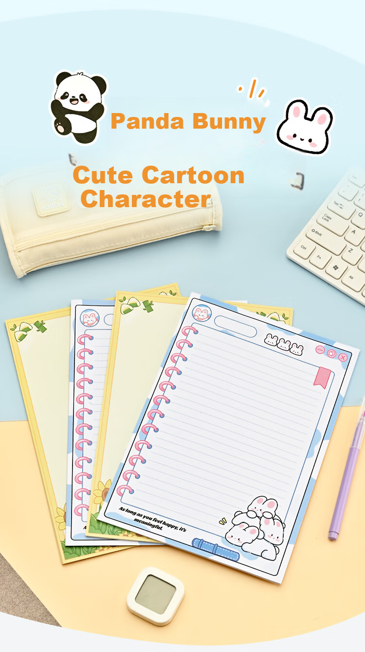 NVV A4 Student Letter Paper Colored Card Communication Paper Printed Letterhead Manuscript Draft Practice Notebook Handwritten Letter Paper Lined 50 Sheets/Pack XZ-05 4