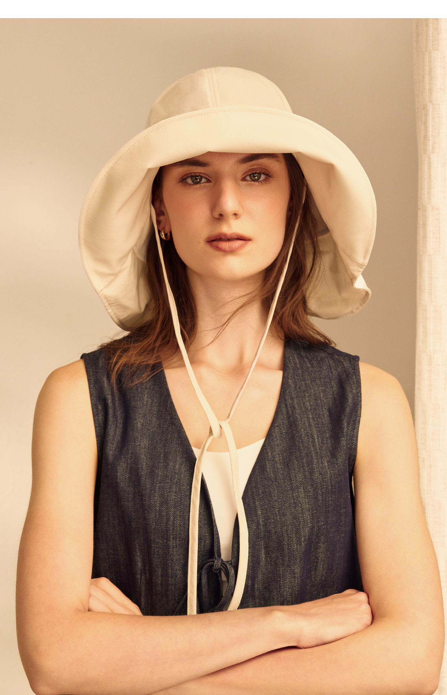 ELLE Women's Sun Protection Hat Outdoor Wide Brim Neck Guard Fashion Sunshade Mountaineering Hat Mist Blue 21