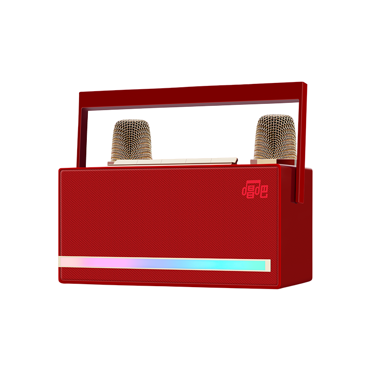Changba Xiaojuandan L21 Microphone Karaoke Speaker Combo, Home KTV Set, Outdoor Wireless Bluetooth Children's Microphone, Computer And TV Sound System, Birthday Gift, Cherry Velvet
