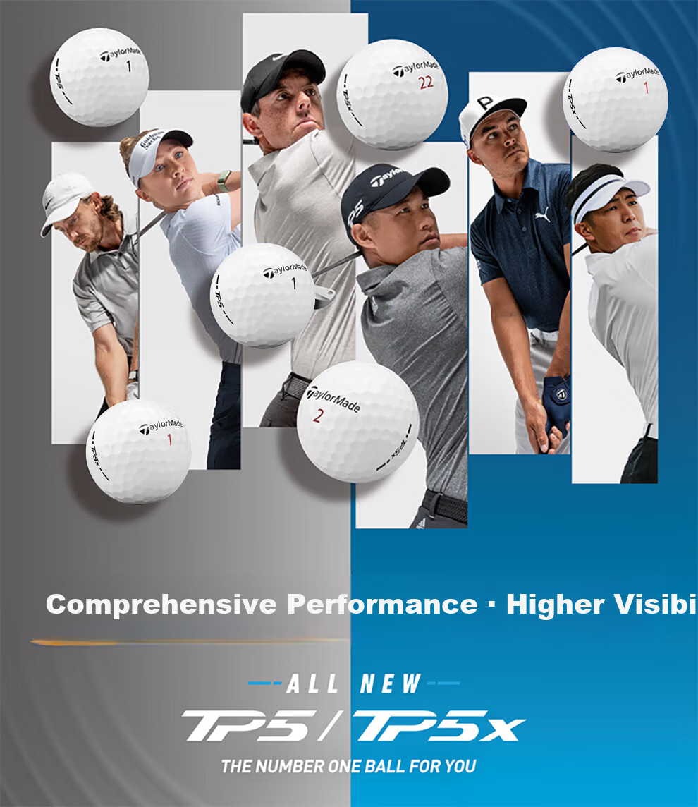 Taylormade TP5 3.0 Golf Balls 5-Layer Practice and Tour Professional White 12-Pack 1