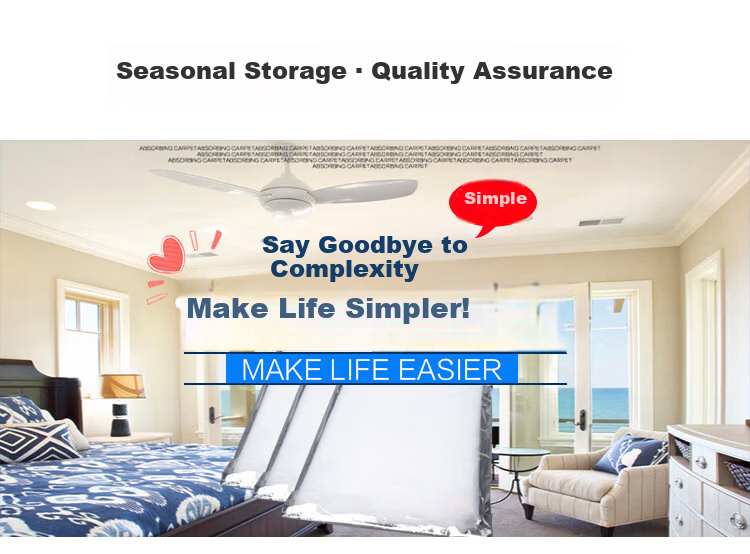 Jinghui Sichuang Extra Large Transparent Cotton Quilt Storage Bags Dustproof Moving Packing Bags White 75*90cm 10 Pieces 3