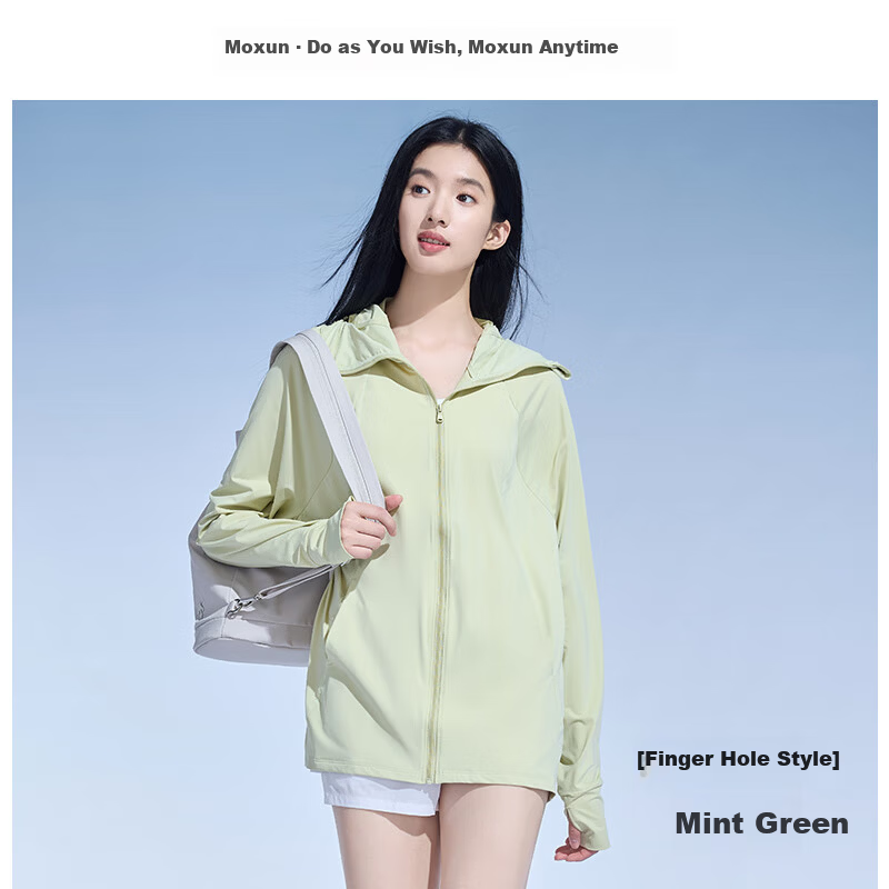 Moxun [Zhao Lusi Same Style] Summer Breathable Ice Titanium Yarn Ice Silk Cooling Outdoor Sun Protection Jacket