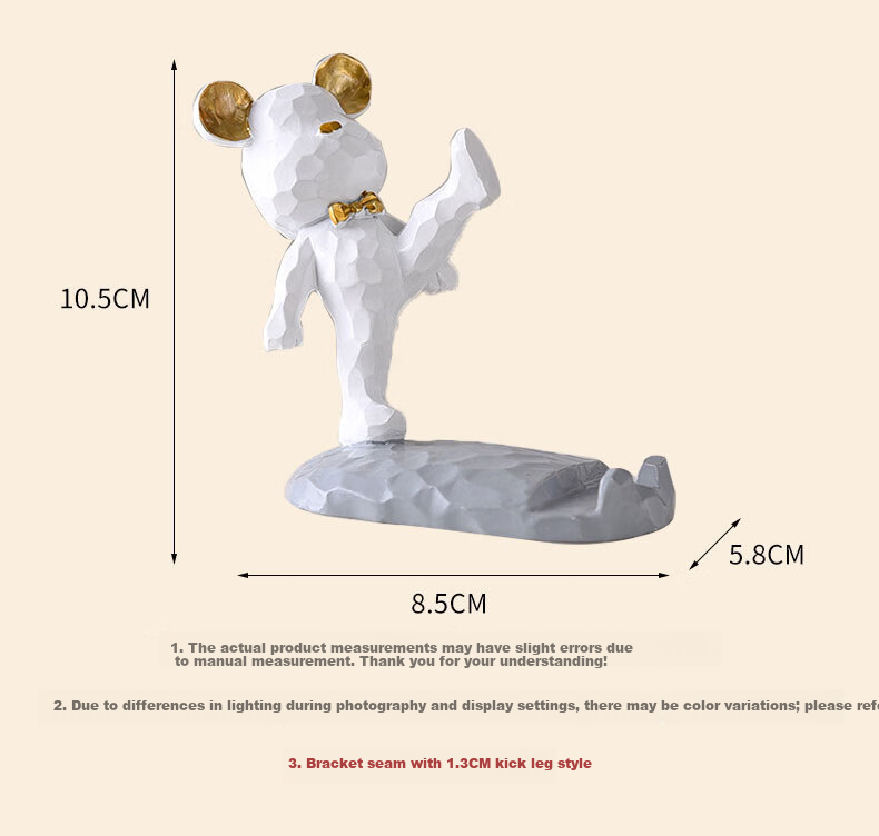 Youjialiangpin Strawberry Bear Phone And Tablet Stand, Office Desk Decoration, Cute Cartoon Style for Instagram 6