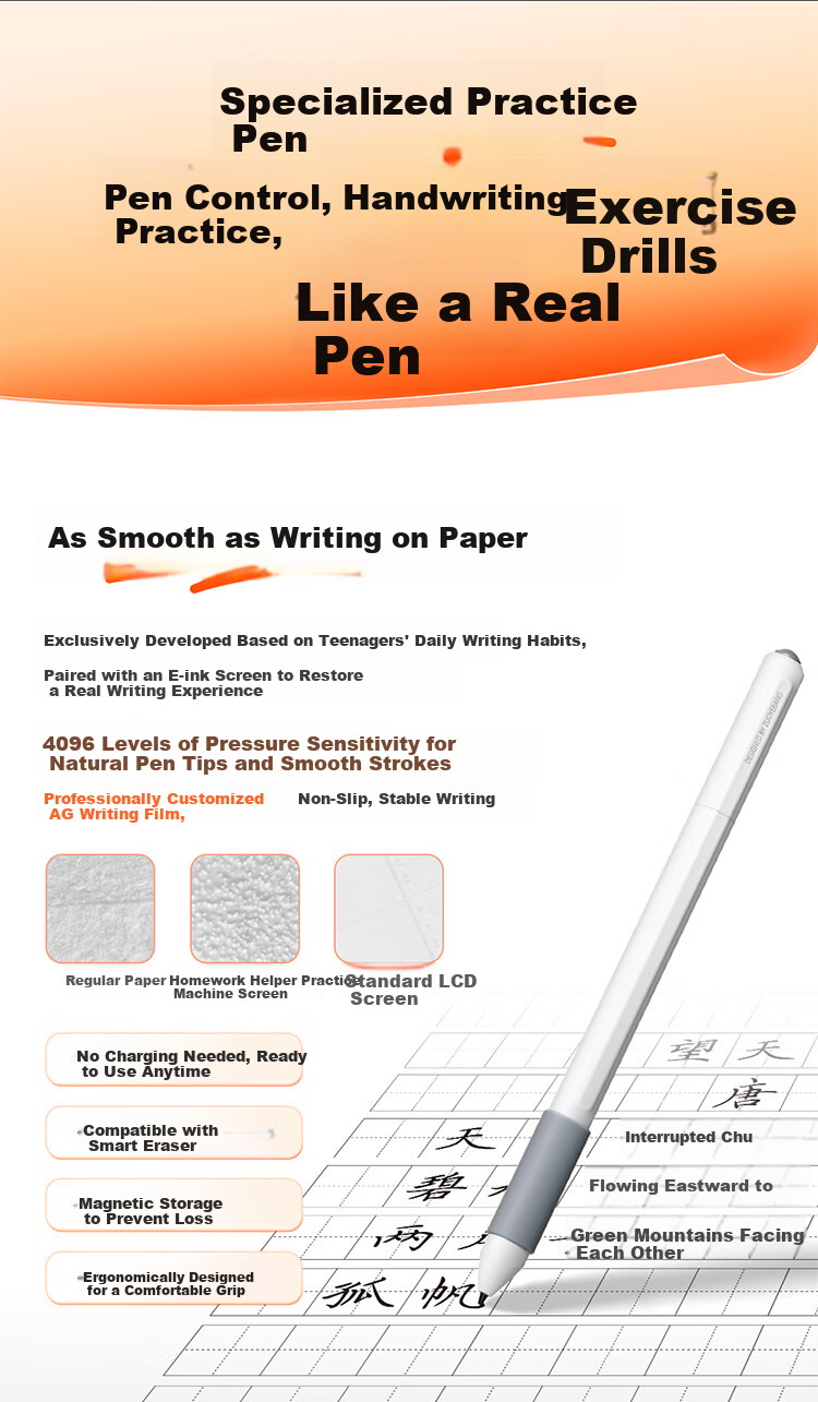 Zuoyebang AI Learning and Practice Machine S30 [Limited Edition] E-ink Screen Eye Protection AI Tutor Machine for Primary, Middle, and High School Students Tablet 4+64GB 10