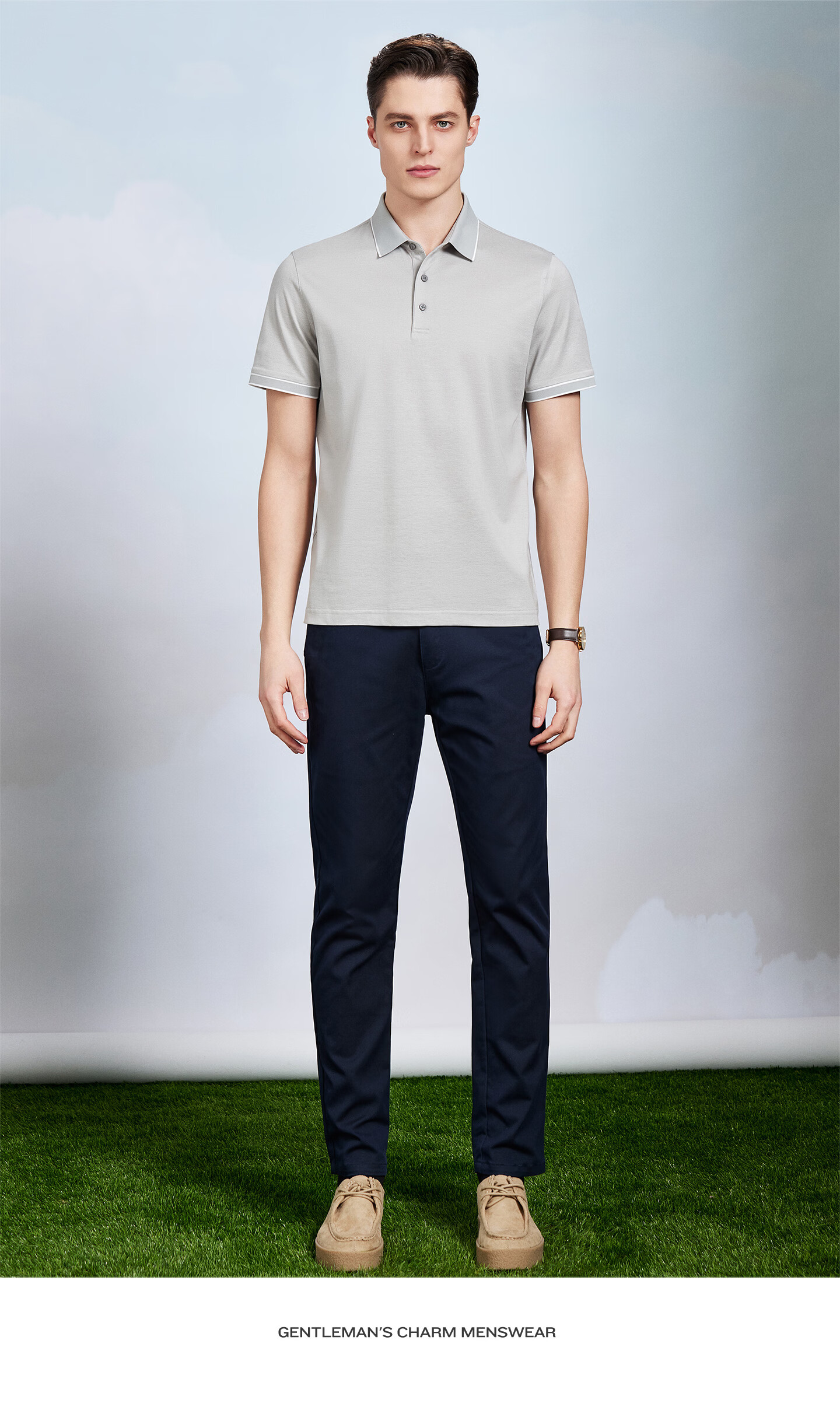 Antonio 55% Mulberry Silk Cooling Breathable High-End Short Sleeve Polo Shirt Men Summer Knitted Business Casual T-Shirt Top 76