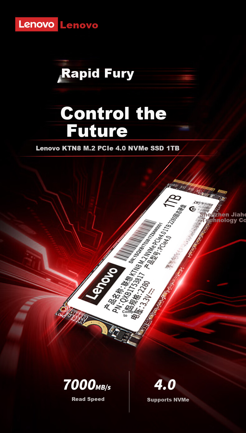 Lenovo 1TB SSD M.2 NVMe PCIe 4.0 for Legion KTN8 Series 1