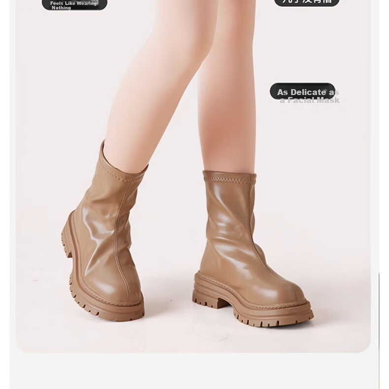 Langsha Kids Autumn Winter Fleece-Lined Thickened Skin-Colored Tights Outdoor Wear Sheer Pantyhose Girls Nude Leggings 7