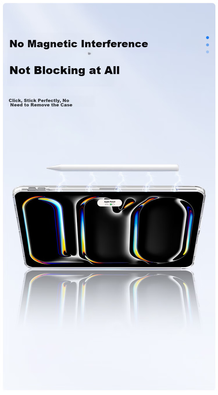 Cooler Master Compatible Apple iPad Pro 12.9 Inch Case 2022/21/20 Full Screen Tablet Protective Cover Lightweight Drop-resistant Transparent Soft Full-wrap TPU Cooling Anti-bend 3