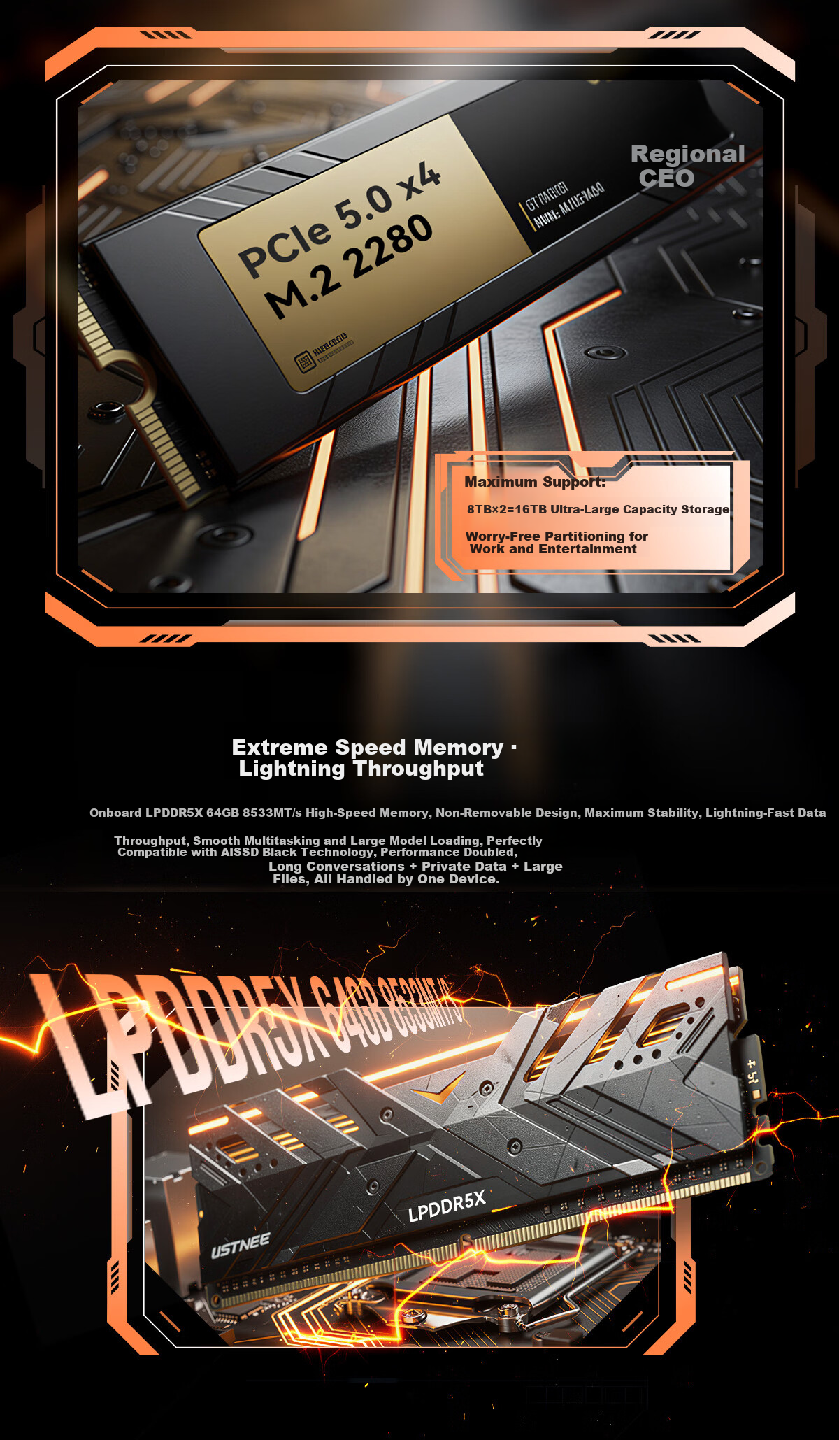 GMK EVO-T2S Core Ultra X7 358H OpenClaw Mini PC Lobster Office Business Gaming (64GB+853GB) 8