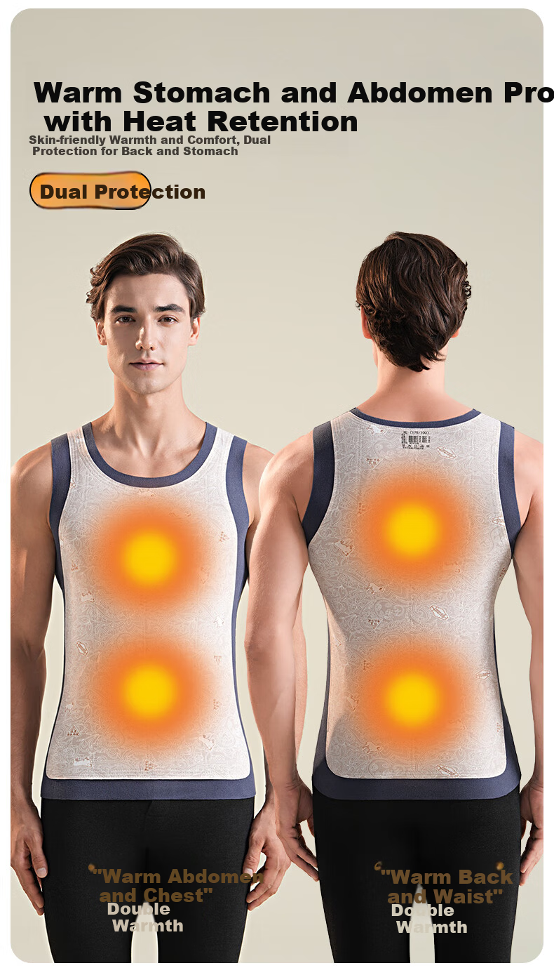 MiiOW Seamless Thermal Wool Waist Support Innerwear Fleece-Lined Thickened Vest Sleeveless Jacket Autumn Winter 3