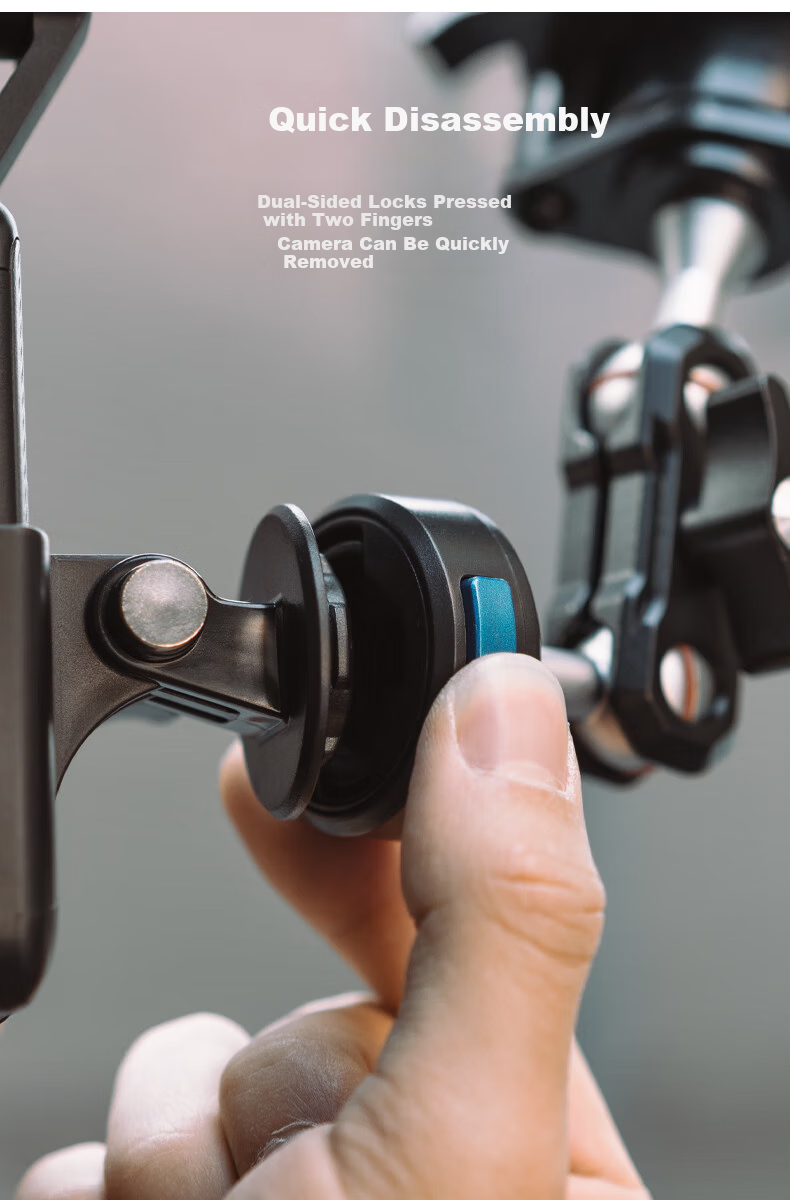 SUREWO Car Magnetic Quick-Release Suction Mount for DJI Pocket 3 Osmo Pocket 3 Car Glass Sunroof Interior and Exterior Fixed Shooting Expansion Accessory 3