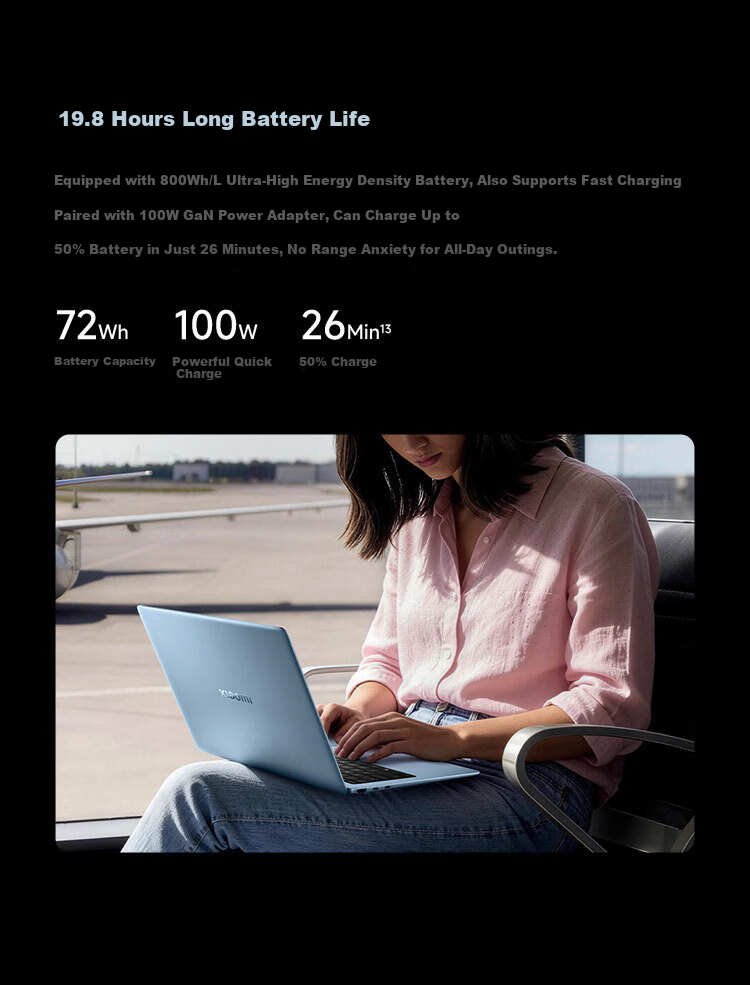 Xiaomi Book Pro 14 Ultra-thin Laptop 3rd Gen Core Ultra5-338H 32GB 1TB White 3.1K 120Hz Touchscreen 12