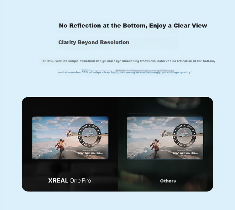 XREAL One Pro AR Smart Glasses 556" Portable Display 57° FOV Self-developed X1 Chip Native 3DoF Hovering Movie Glasses Non-VR AI Glasses Size M 15