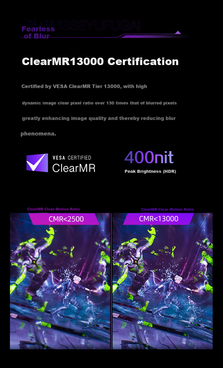 AOC 27-inch 2K Native 240Hz QD-OLED Native 10Bit 0.03ms HDR Hardware Low Blue Light Gaming FPS Monitor Q27G41ZDF 12