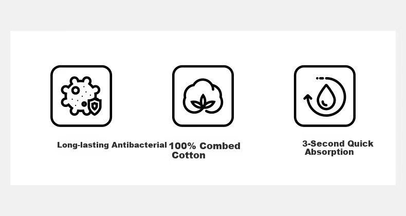 Zui Shenghuo Men's Cotton Towels 6-Pack 2025 New Thickened Antibacterial Absorbent Face and Sports Towels 2