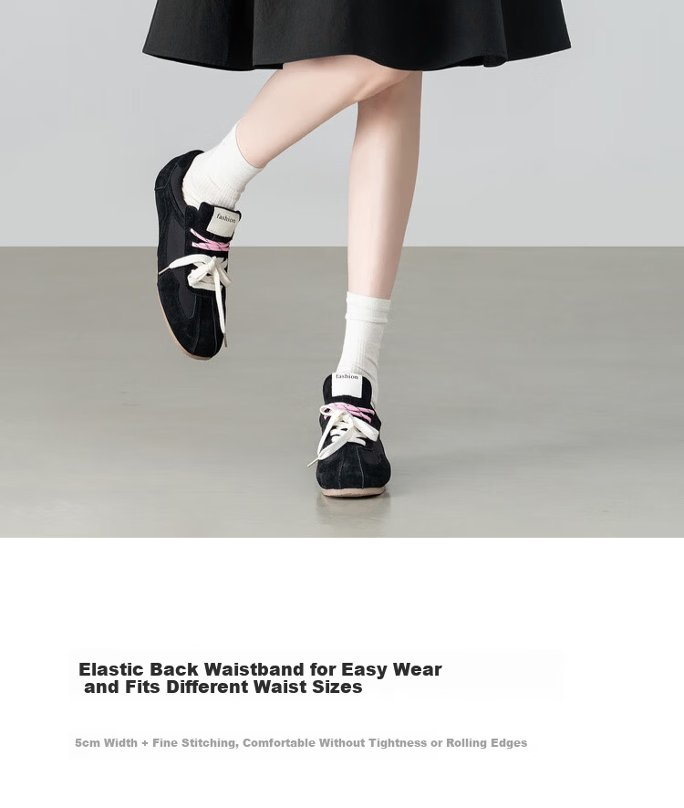 Shangdu Bira Petite Pear-Shaped Slimming Pleated A-Line Skirt for Women Spring Summer Casual Mid-Length Skirt 10