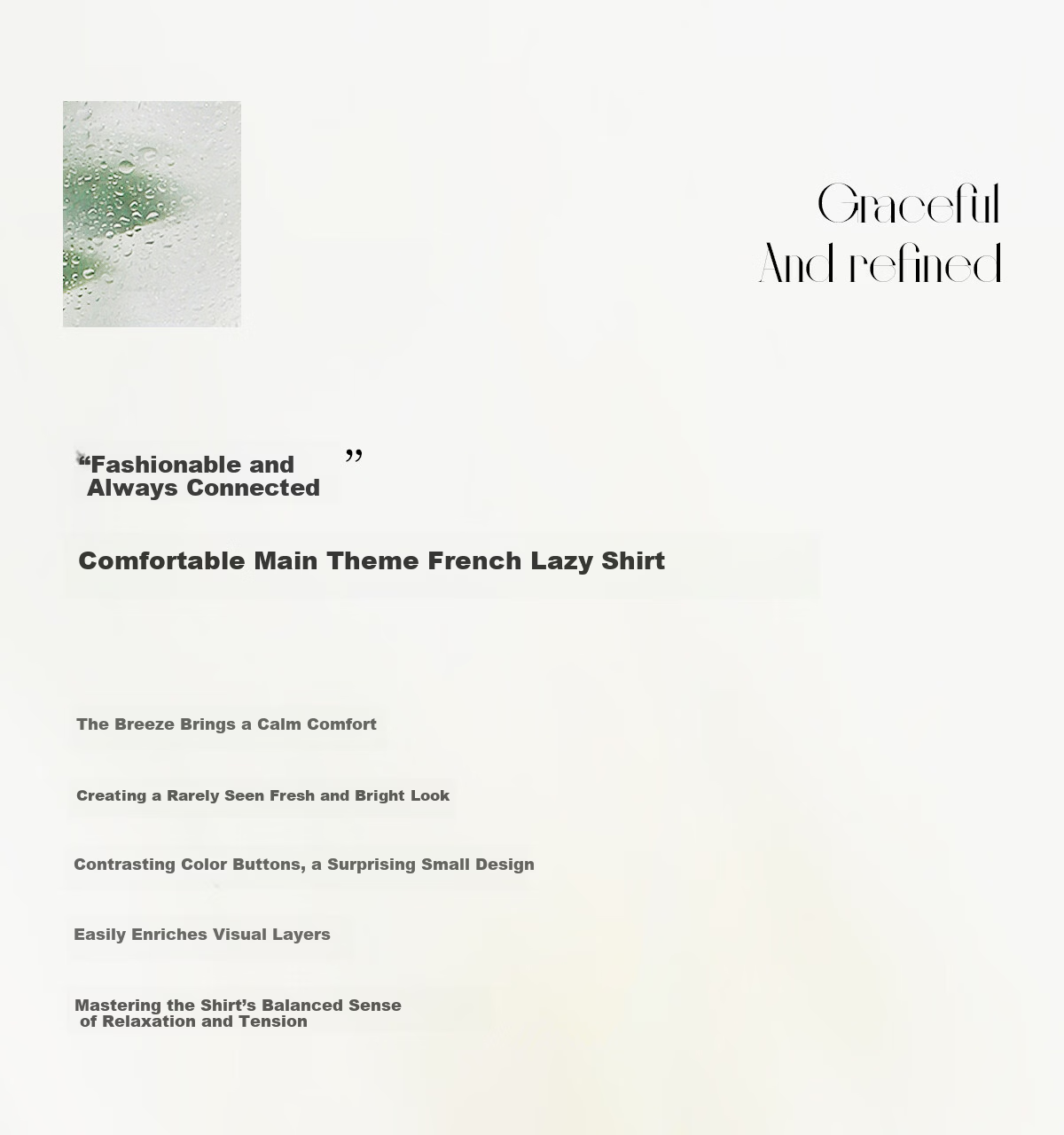 Taxiang Long-Sleeve Shirt for Women, Retro Design, Simple Blouse, Versatile for Commuting, Chiffon Top, Cardigan T143C2003 2