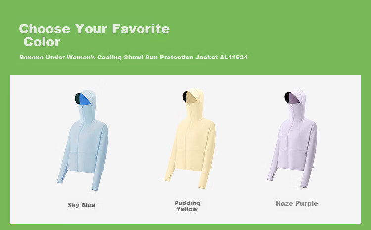 Beneunder Women's Sunscreen Jacket UV Protection Summer Breathable Ice Thin Cool Shawl Coat Blue M Size 19