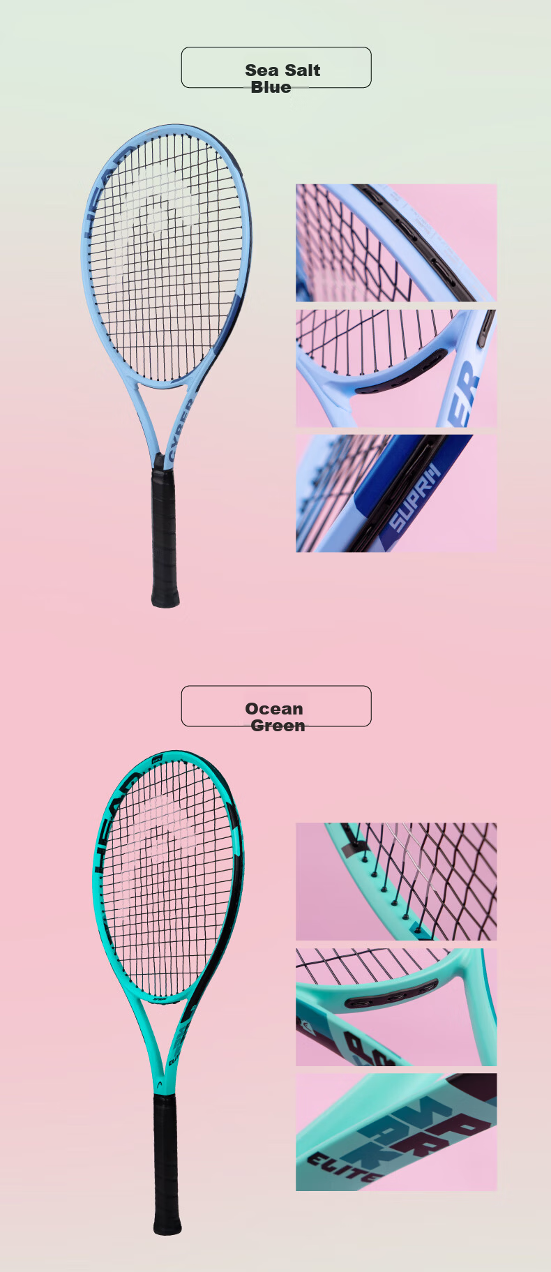 HEAD New Tennis Racket Beginner Unisex College Student Tennis Racket 8