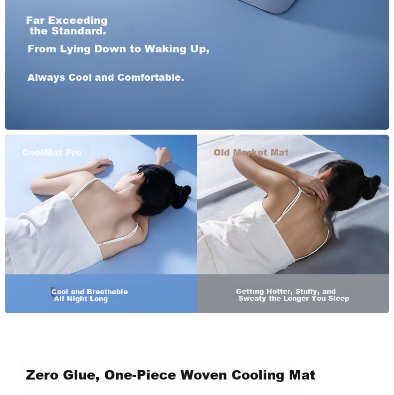 Half Crescent Moon Baby A-Class Deep Sleep Cooling Mat Ice Silk Cooling Mat Machine Washable Bed Sheet 1.5x2m 12