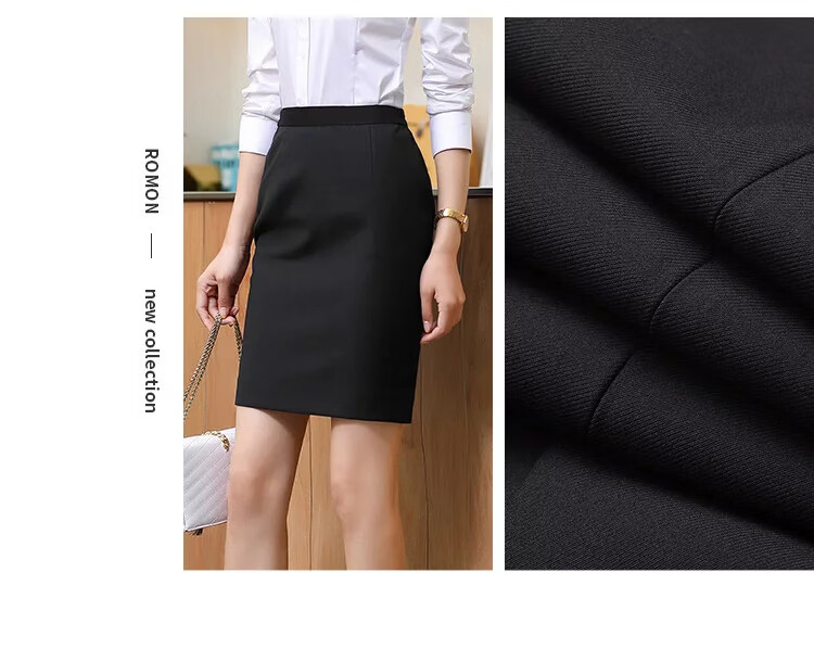 Yaotong Elastic Waist High-Waist Summer Short Skirt Women's Pencil Skirt Office Workwear 12