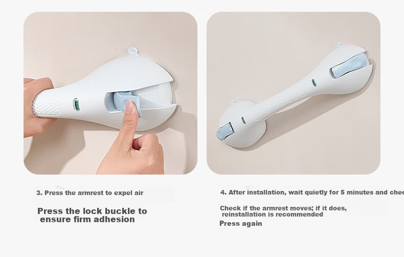 Meiruide Enlarged Suction Cup Hands-Free Elderly Safety Grab Bar Toilet Handrail Elderly Toilet Handrail TY-FS-6166 24