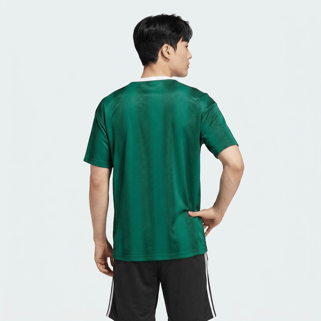 Adidas Originals Men's JACQUARD JERSEY Short Sleeve Top KD5834 Forest Green M 3