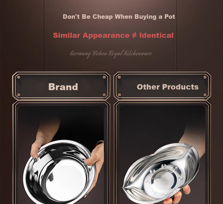 Dipuer 304 Stainless Steel Soup Bowl, Food-Grade Seasoning Bowl, Stainless Steel Bowl, Side Dish Bowl, Mixing Bowl, Canteen And School Soup Bowl 8