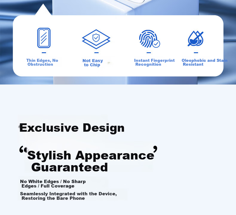 LANGLING [2-Pack | Ultrasonic Unlock] Full Coverage Tempered Glass Screen Protector for Meizu 22, Ultra-Thin, High-Definition, Anti-Drop, Anti-Fingerprint, No White Edges 5