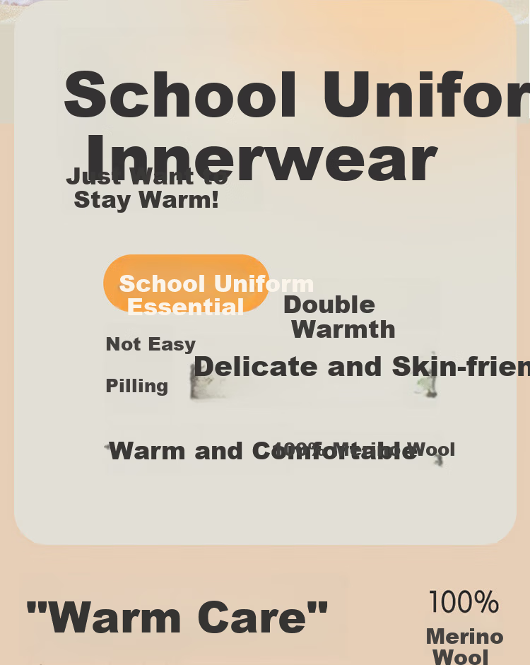 Dingguagua Children's Thermal Pants Boys School Uniform Magic Girls Fleece-Lined Thickened Autumn Winter Cotton Pants for Older Kids 2