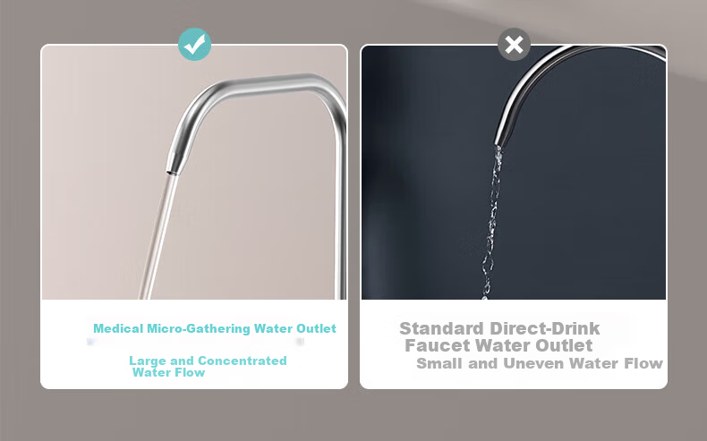 Yibai Water Purifier Faucet Kitchen Household Direct Drinking 2-Way Dual Outlet Sink Faucet Vegetable Washing Basin Universal 304 Stainless Steel Faucet 8
