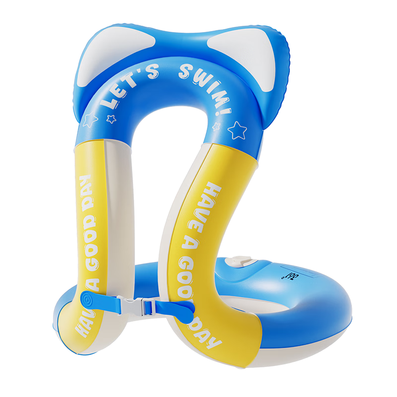 361° Kids Swimming Ring Life Buoy Beginner Swimming Equipment Underarm Press Inflatable Portable Swim Ring